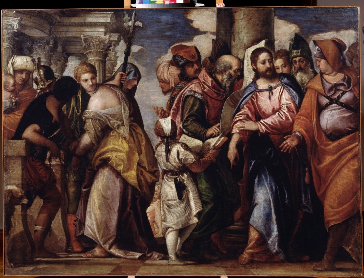 Christ and the Woman Taken in Adultery de Veronese, Paolo (eigentl. Paolo Caliari)