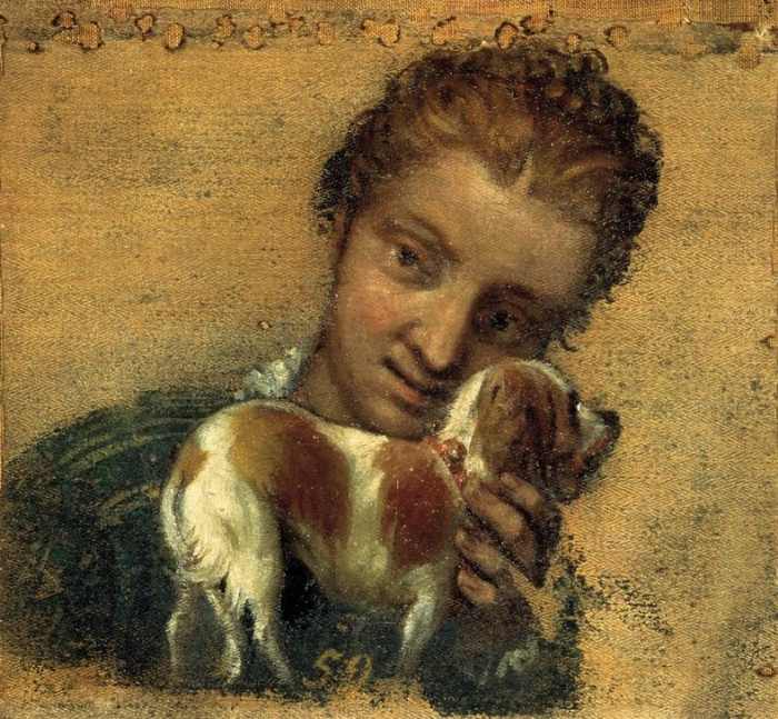 Young Woman with Dog de Veronese, Paolo (eigentl. Paolo Caliari)