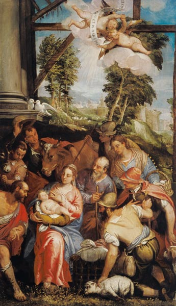 Veronese Family / Adoration of Shepherds de Veronese, Paolo (eigentl. Paolo Caliari)