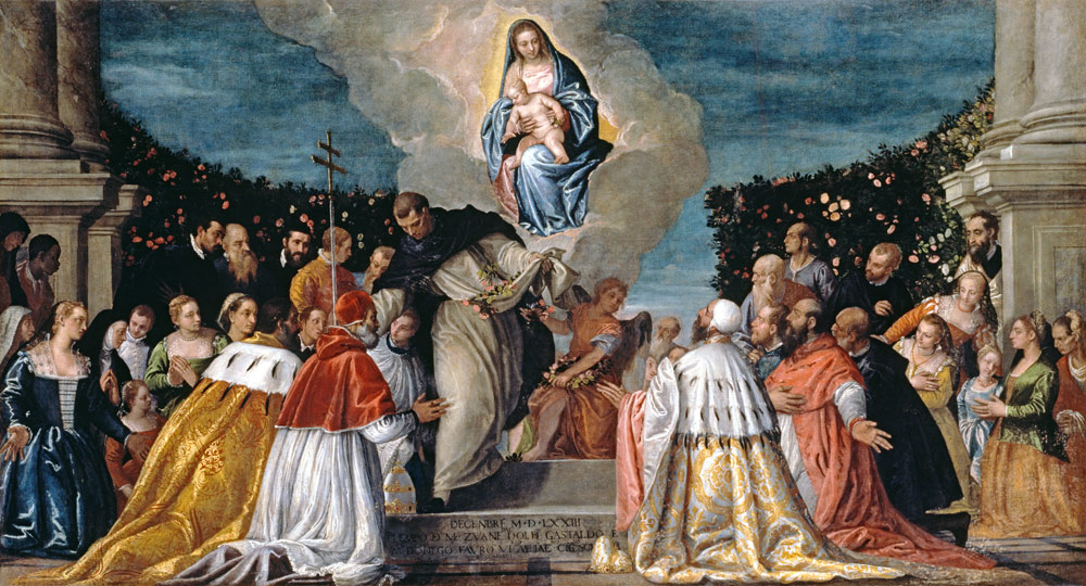 P.Veronese / Madonna of the Rosary /1573 de Veronese, Paolo (eigentl. Paolo Caliari)