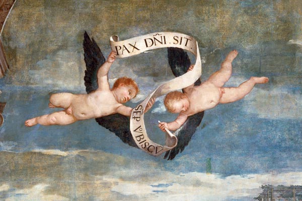 P.Veronese / Angel with Banner / Ptg. de Veronese, Paolo (eigentl. Paolo Caliari)