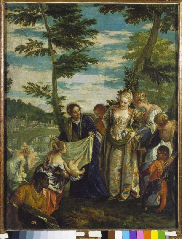 The Auffindung of the Moses boy de Veronese, Paolo (eigentl. Paolo Caliari)