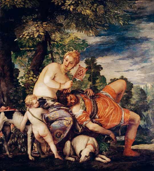 Venus and Adonis de Veronese, Paolo (eigentl. Paolo Caliari)