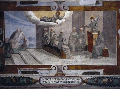 Der Heilige Franziskus erscheint den Bruedern in Arles de Vetralla Latium