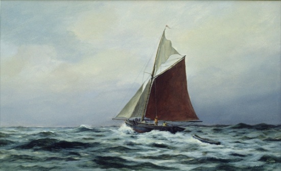 Making sail after a blow de Vic  Trevett