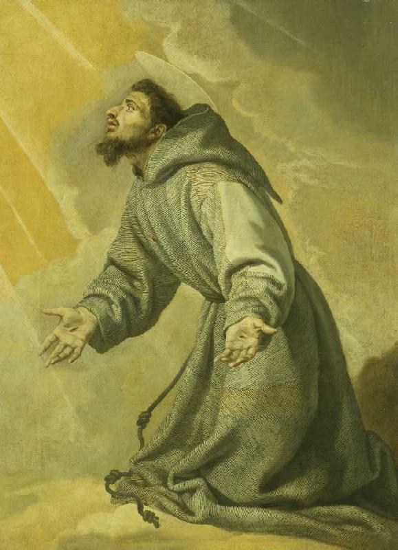 Der Heilige Franziskus empfängt die Stigmata. de Vicente Carducho