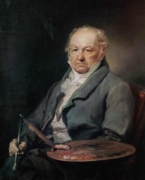 The painter Francisco José de Goya. de Vicente López y Portaña