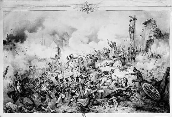The Siege and capture of Saragossa de Victor Adam