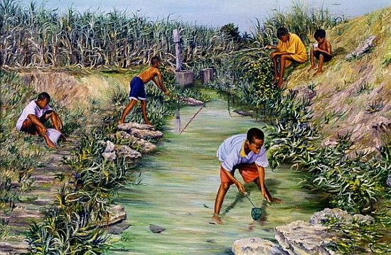 Fishing (oil on canvas)  de Victor  Collector