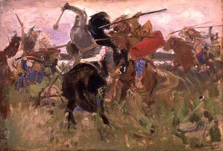 Battle between the Scythians and the Slavonians de Victor Mikhailovich Vasnetsov