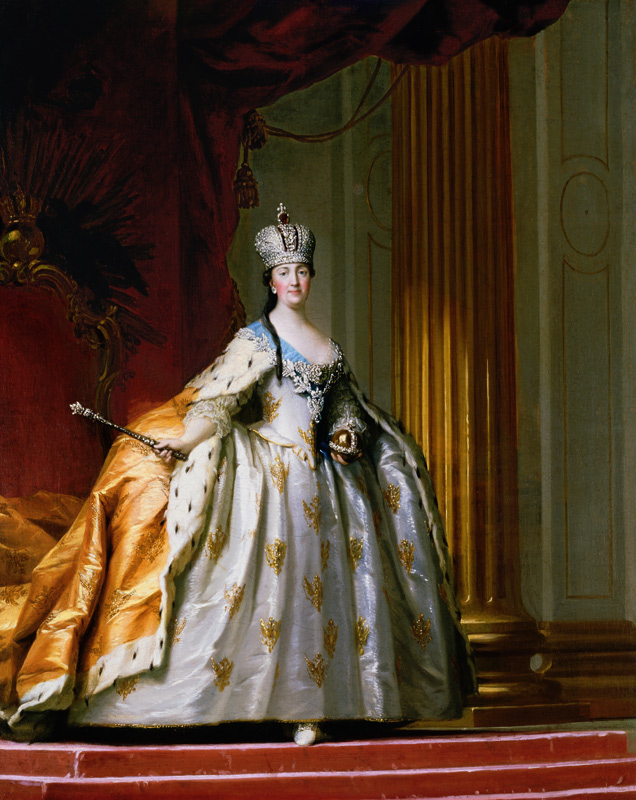 Portrait of Empress Catherine the Great in her Coronation Robe de Vigilius Erichsen