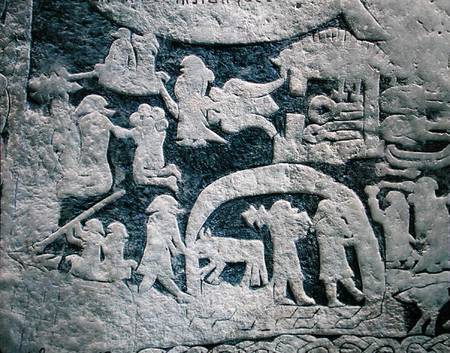 Detail of the legend of Valhalla, from the Isle of Gotland de Viking