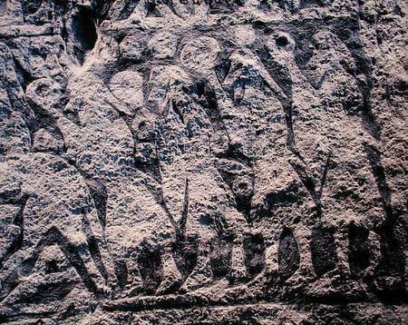 Detail of a ritual procession, from the Isle of Gotland de Viking