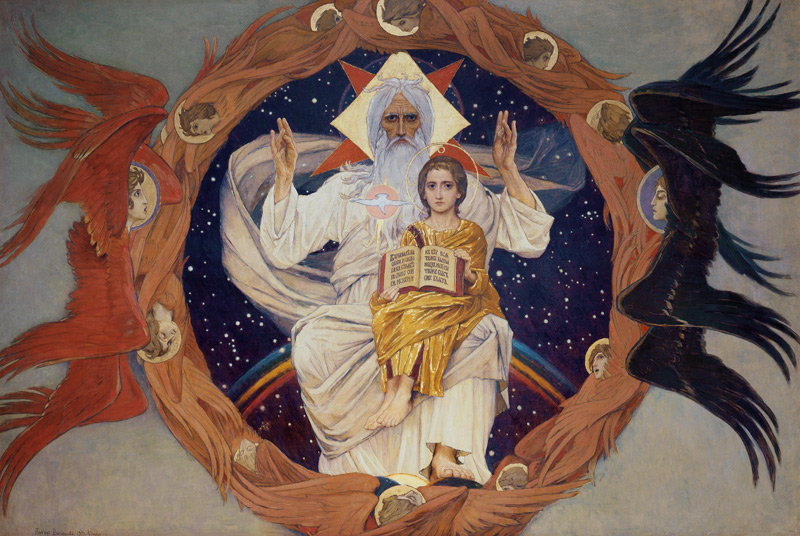 The Holy Trinity (Otechestvo) de Viktor Michailowitsch Wasnezow