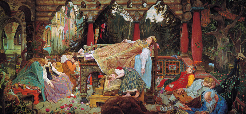 Sleeping Beauty de Viktor Michailowitsch Wasnezow