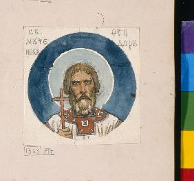 Saint Theodore the Varangian (Study for frescos in the St Vladimir's Cathedral of Kiev)