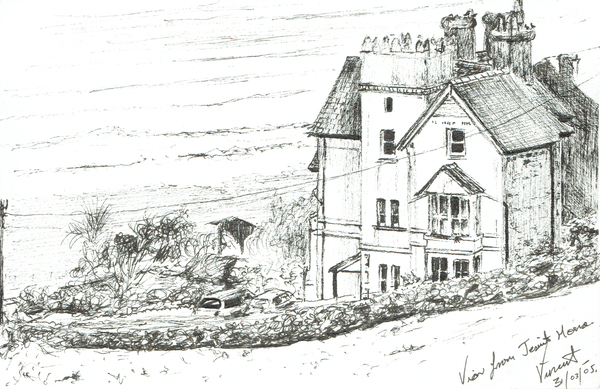 The Jesuit House on the Welsh coast de Vincent Alexander Booth