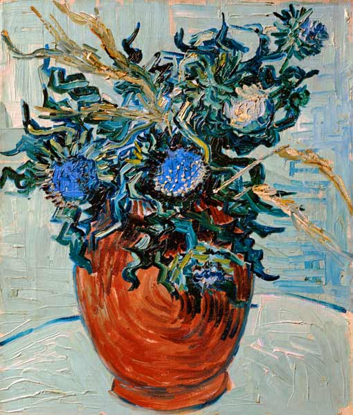 Still life with thistles de Vincent Van Gogh