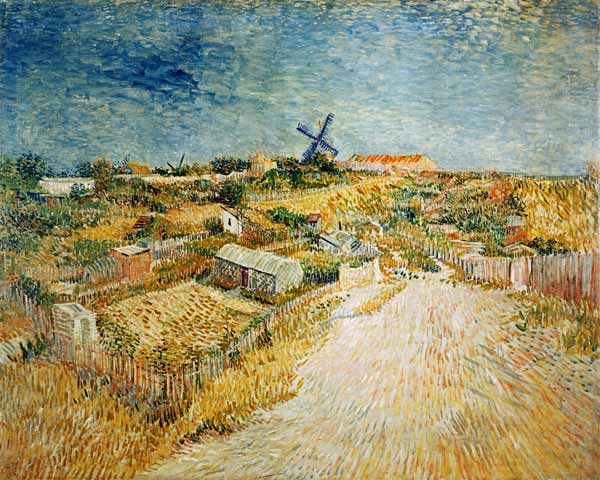 Gemüsegärten auf dem Montmartre de Vincent Van Gogh