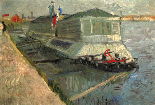 Bath boat at his at Asniéres de Vincent Van Gogh