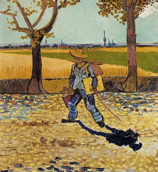 The painter on the way to work de Vincent Van Gogh