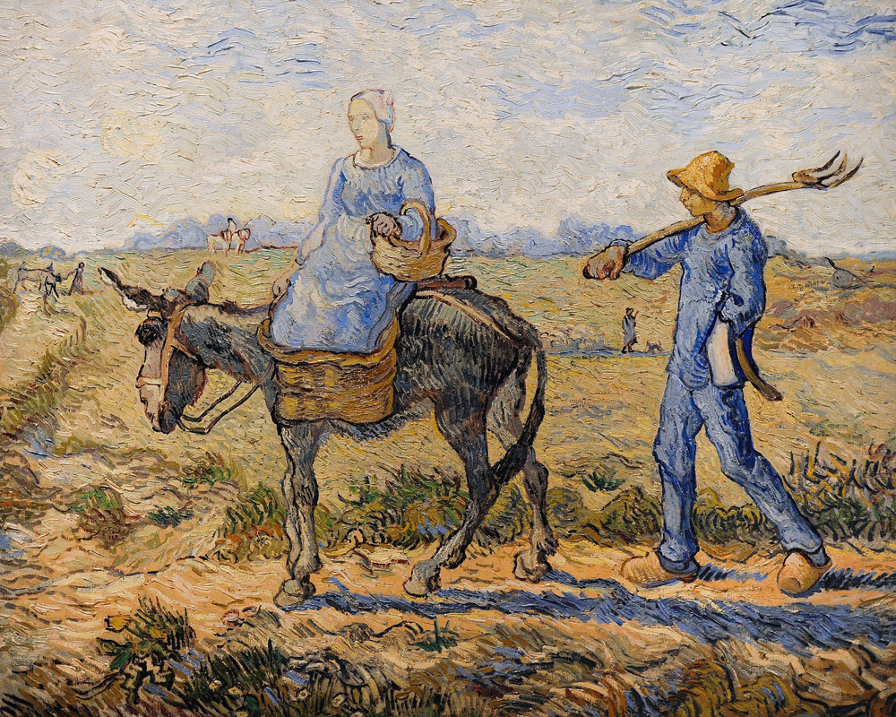 Morning: Going out to Work de Vincent Van Gogh