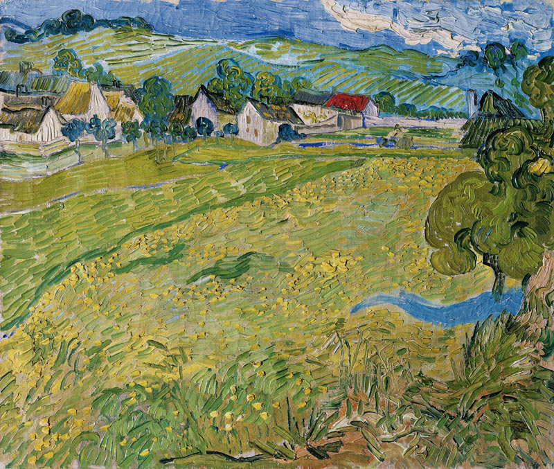 View of Vessenots in Auvers de Vincent Van Gogh