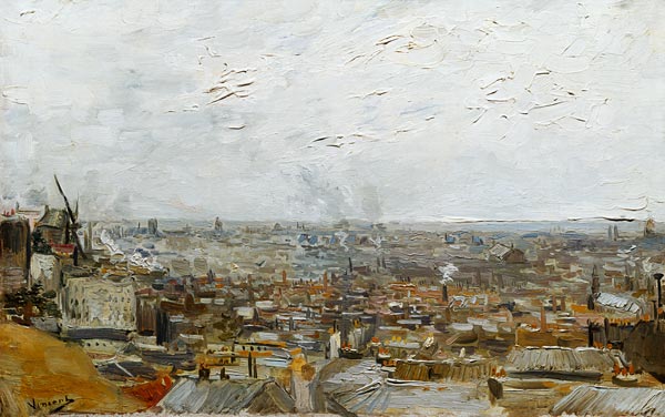 Vista de Montmartre de Vincent Van Gogh