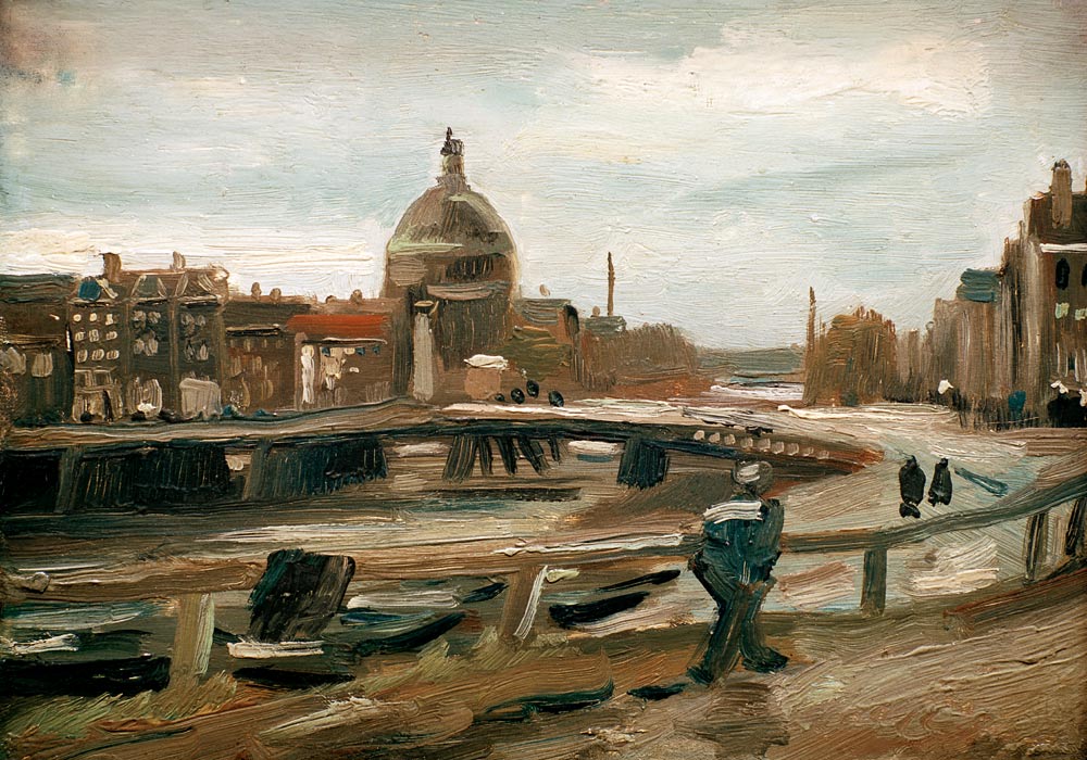 van Gogh / De Singel in Amsterdam / 1885 de Vincent Van Gogh