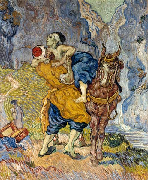 The good Samariter (to Delacroix) de Vincent Van Gogh