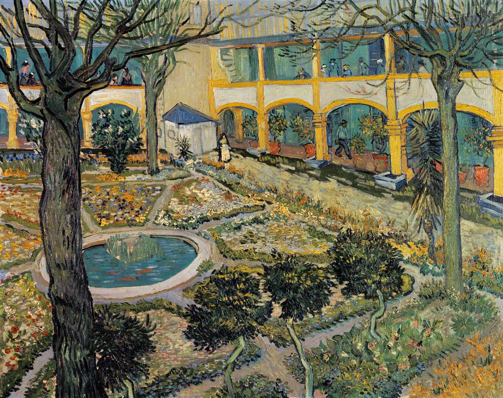 The Asylum Garden at Arles de Vincent Van Gogh