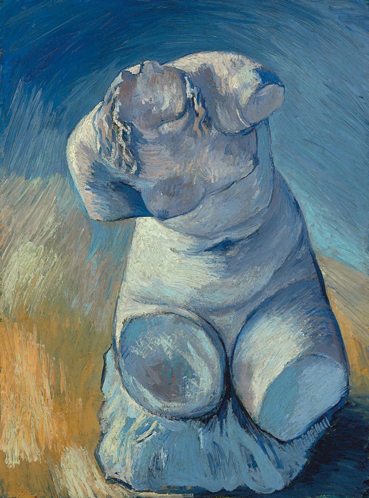 Gipsstatuette oder weiblicher Torso, von vorn gesehen de Vincent Van Gogh