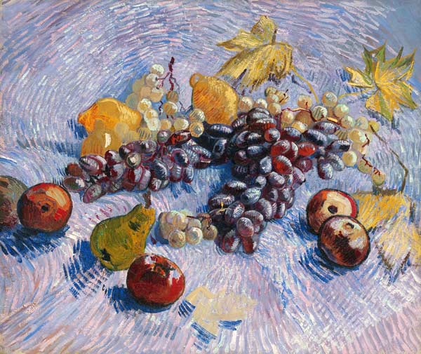 v.Gogh /Grapes,Lemons,Pears,Apples /1887 de Vincent Van Gogh