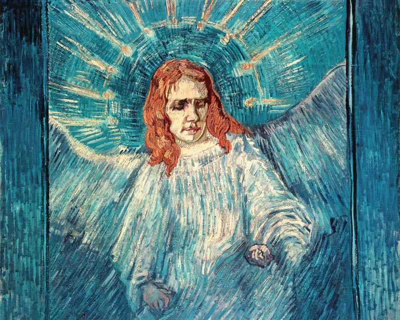 Half figure of an angel de Vincent Van Gogh