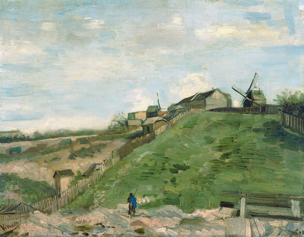 The hill of Montmartre with stone quarry de Vincent Van Gogh