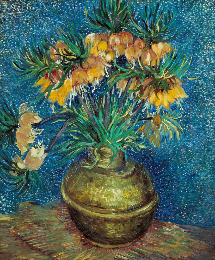 Crown Imperial Fritillaries in a Copper Vase de Vincent Van Gogh