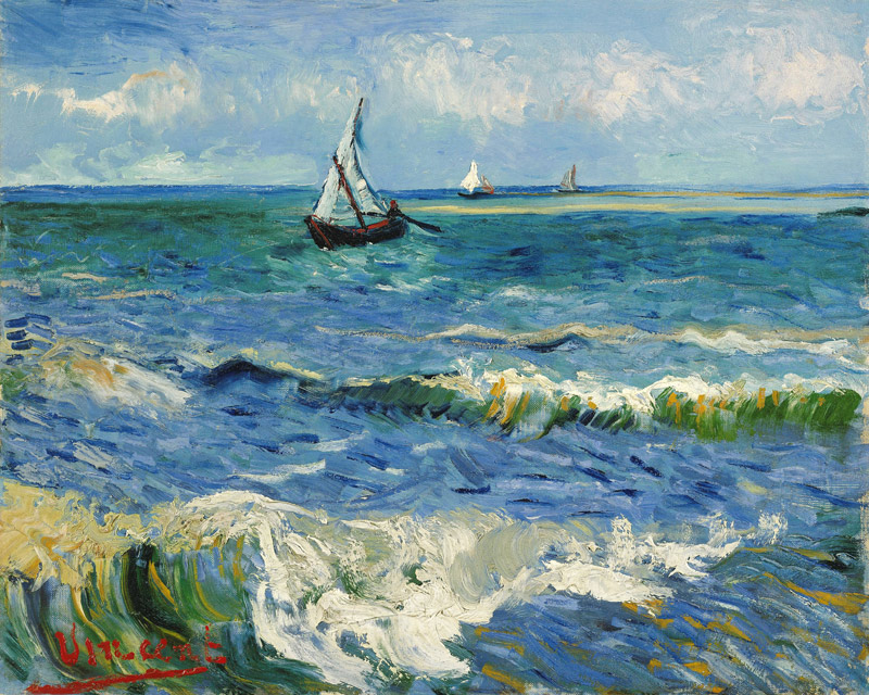 V.van Gogh, Sea at St.Maries /Ptg./1888 de Vincent Van Gogh