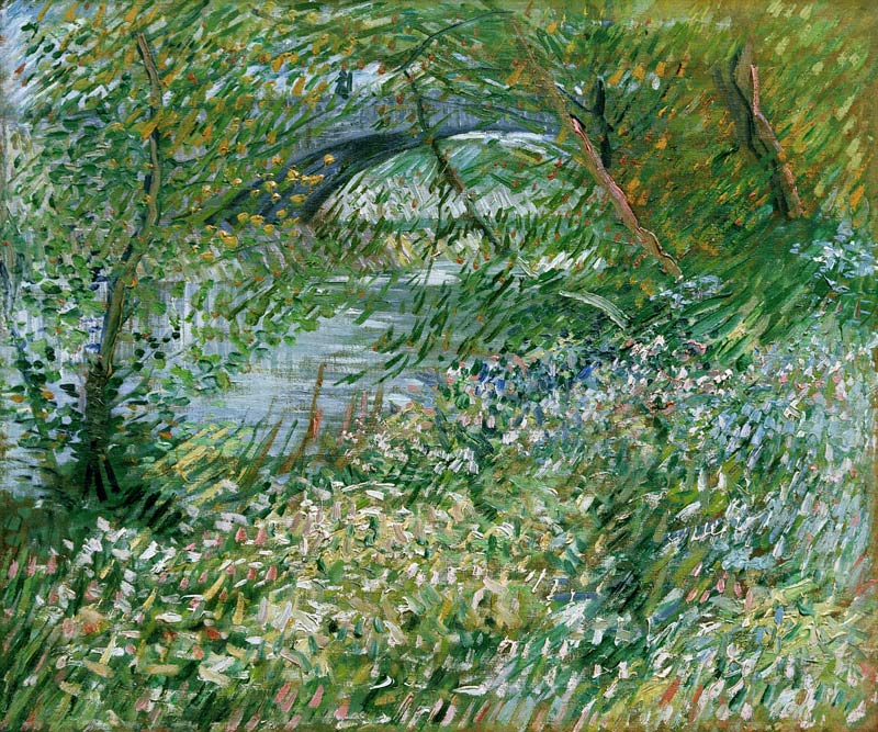 Les quais de la Seine, avec le pont de Clichy au printemps de Vincent Van Gogh
