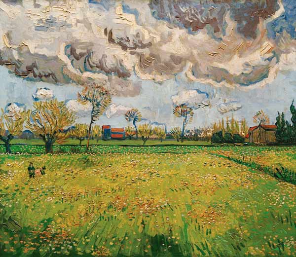 V.van Gogh, Meadow (Arles) /Paint./1889 de Vincent Van Gogh