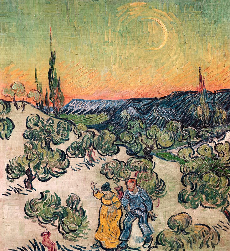Moonlit Landscape de Vincent Van Gogh