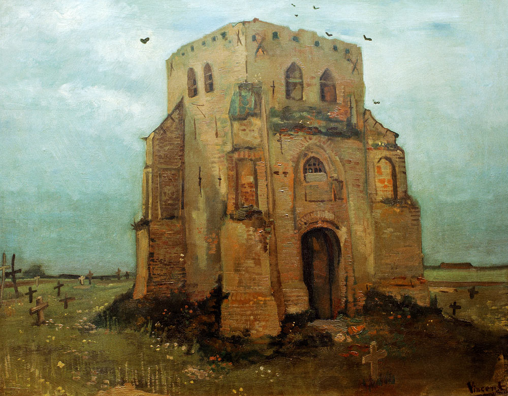 Antiguo campanario de Nuenen - Vincent van Gogh de Vincent Van Gogh