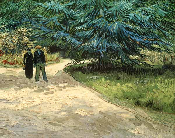 Couple in the park, Arles de Vincent Van Gogh