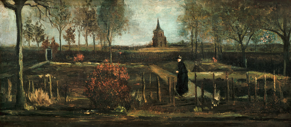 v.Gogh / Parish garden / 1884 de Vincent Van Gogh