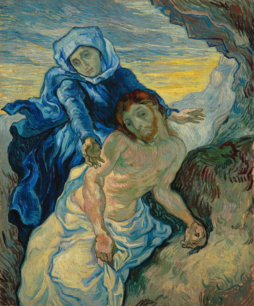 Van Gogh after E.Delacroix, Pietà de Vincent Van Gogh