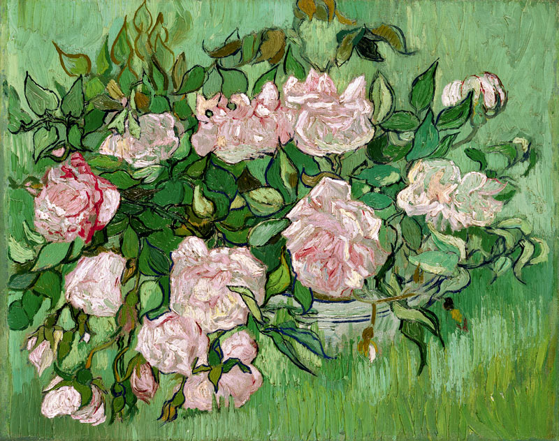 Pink Roses de Vincent Van Gogh