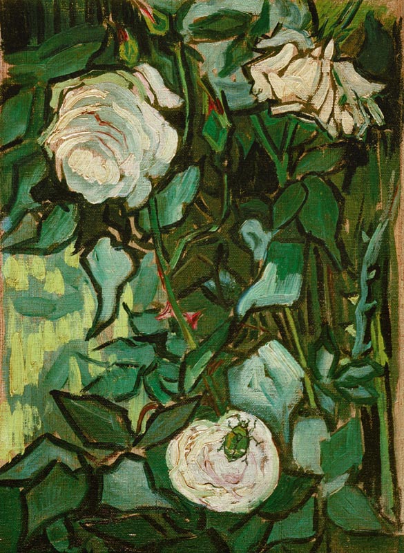 Roses and Beetle de Vincent Van Gogh