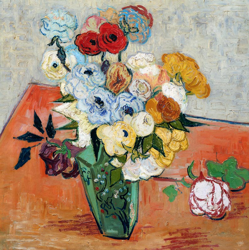 Roses and Anemones de Vincent Van Gogh