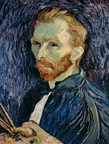 Self-portrait with pallet de Vincent Van Gogh
