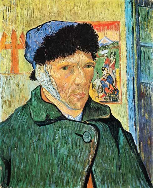 Self-portrait with an obliged ear de Vincent Van Gogh