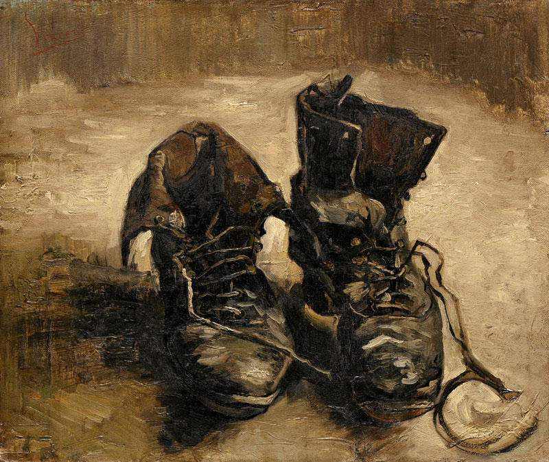 Shoes with shoelaces de Vincent Van Gogh
